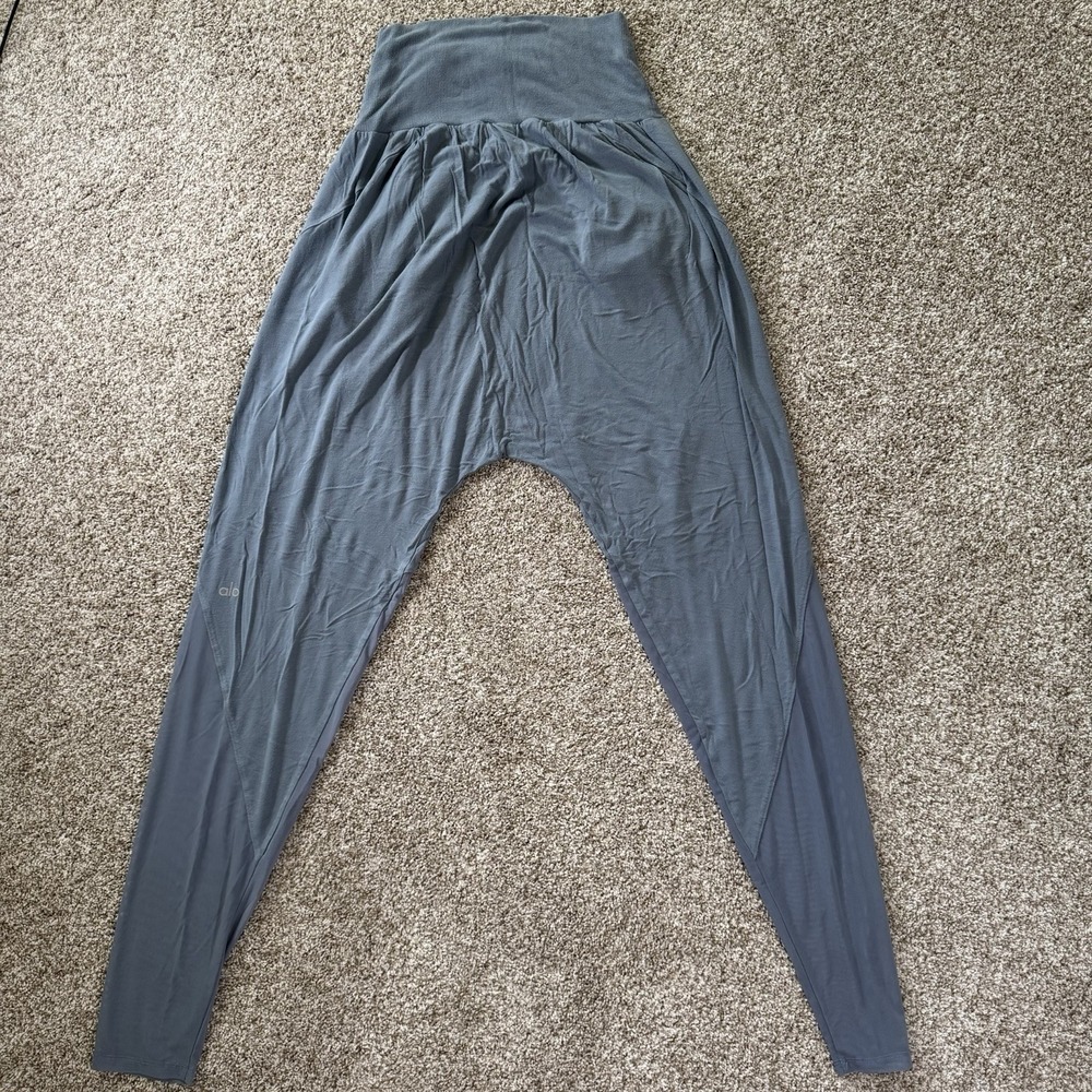 ALO Yoga Women's Axis Slate Blue Pocket Pants Size M
